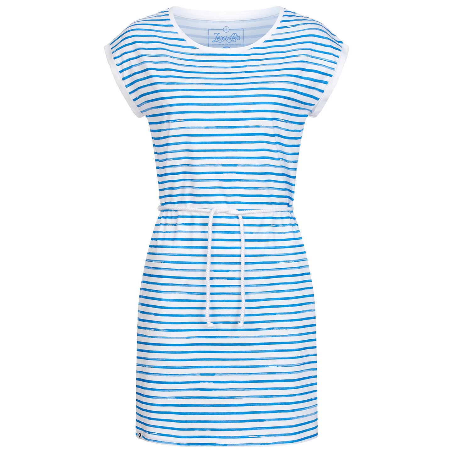 Jerseykleid White Stripes