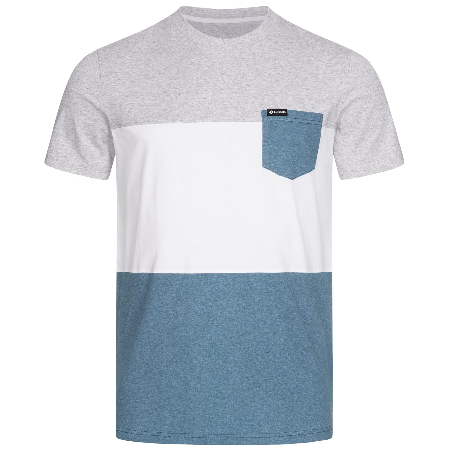 Herren Pocket T-Shirt dreifarbig