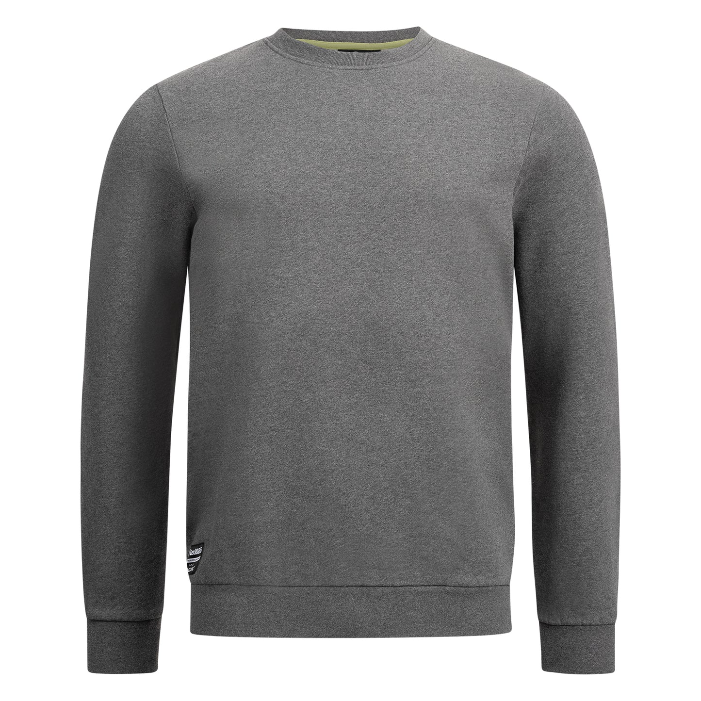 Herren Sweater mid grey melange