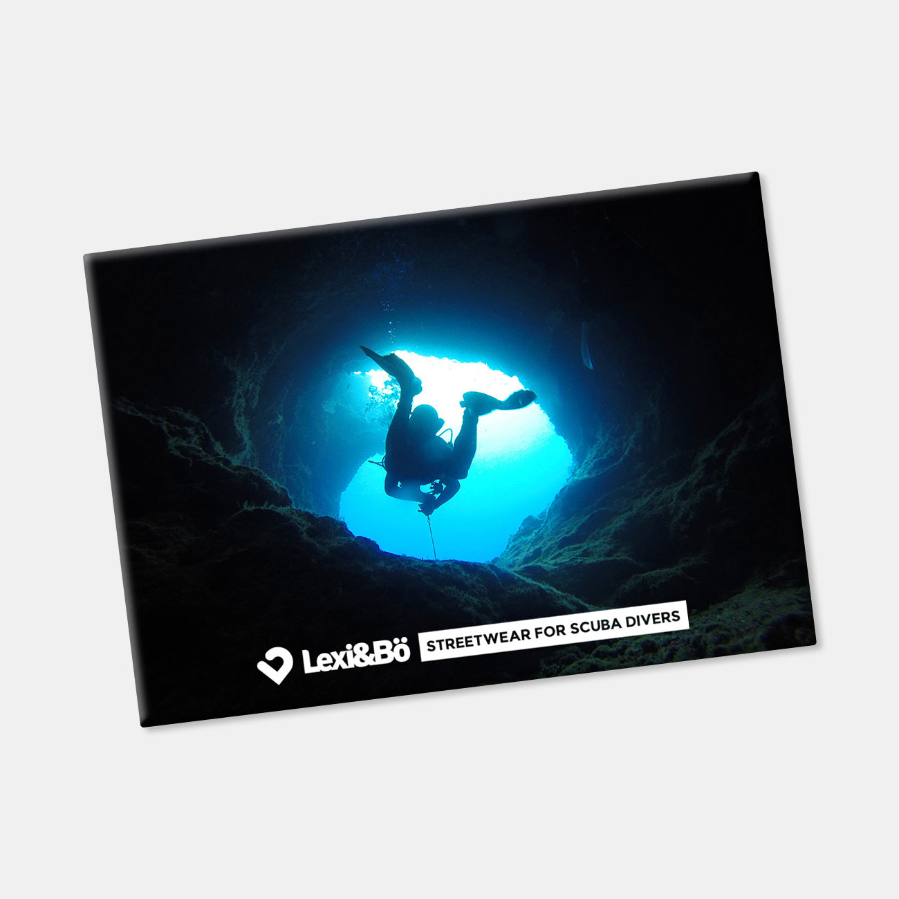 Cave Diving Kühlschrankmagnet